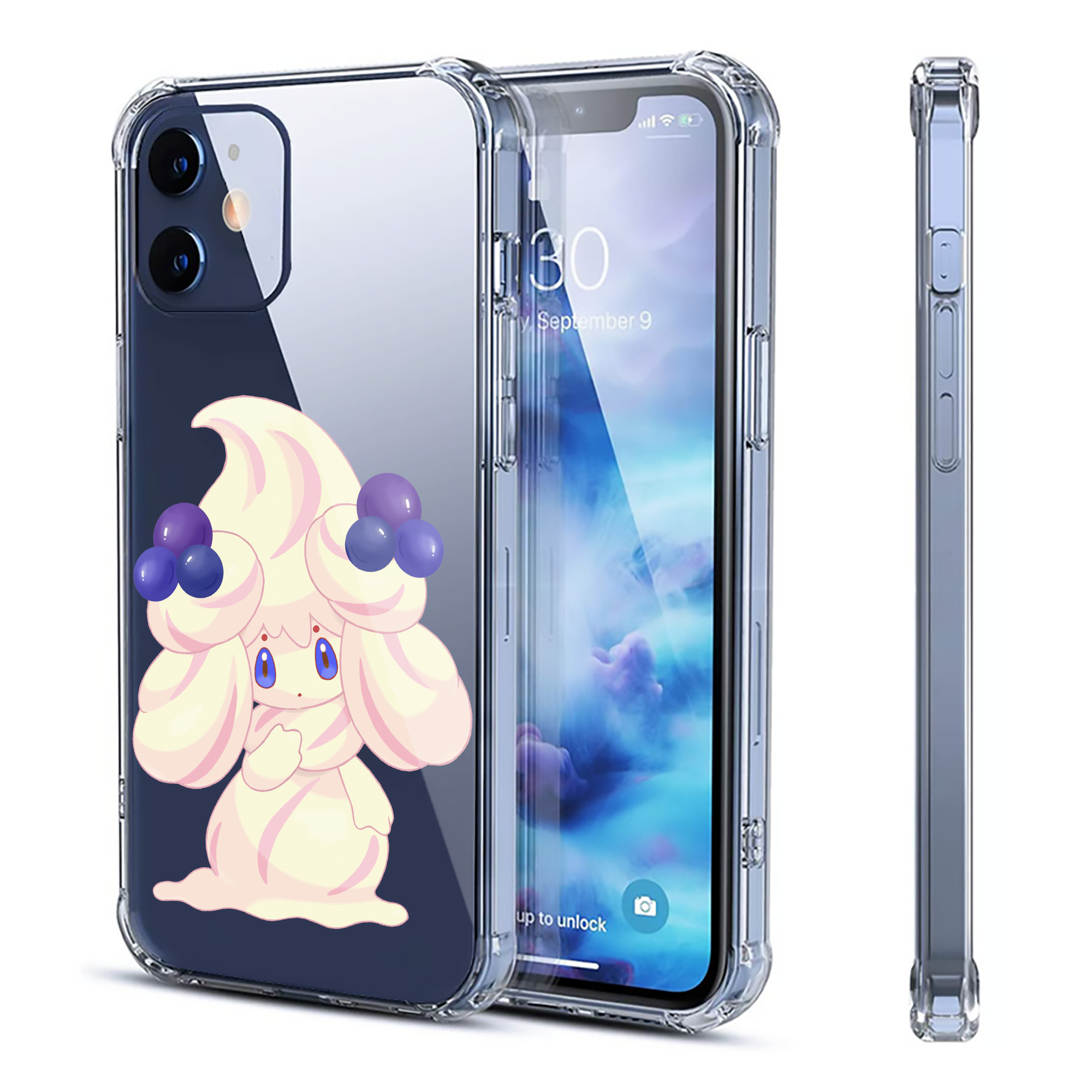 （画像用） ポケットモンスター Pokémon 【iPhone 12シリーズ対応】透明スマホケース（クリアソフトケース）